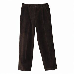 L.L. BEAN Curvy Fit Brown Corduroy Pants Size 12 Reg